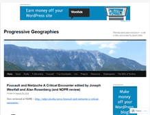 Tablet Screenshot of progressivegeographies.com
